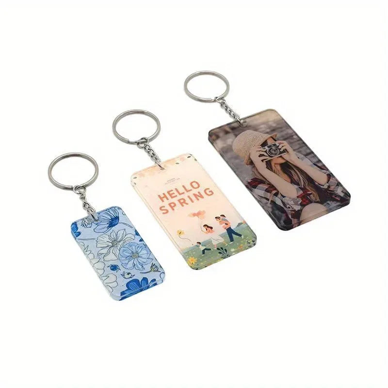 Personalized Photo Keychain with Heat Transfer Acrylic Design