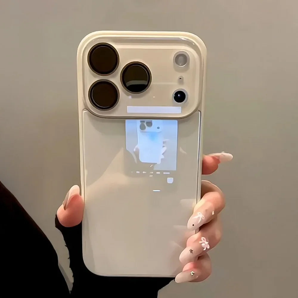Slim Shockproof Hard Case for iPhone with Tempered Glass Lens Protector