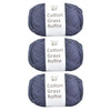 Natural Cotton Raffia Yarn – 3 Ball Set for Crochet, Knitting & Crafting