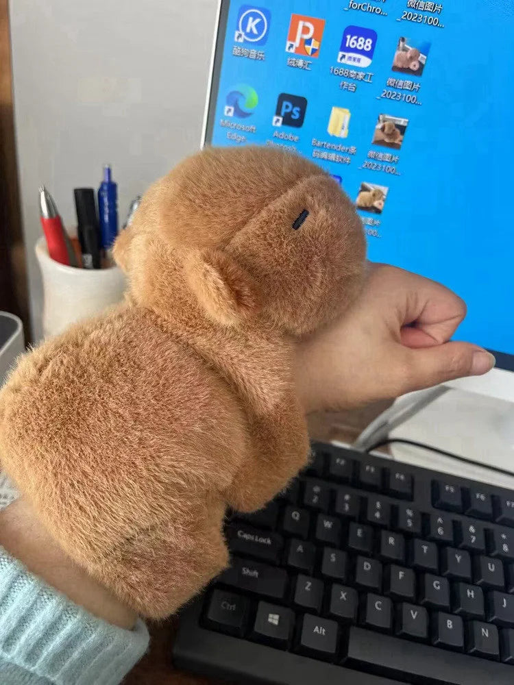 Capybara Plush Snap Bracelet Wristband