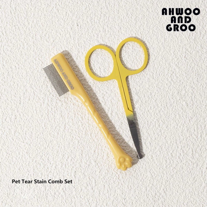Pet Facial Grooming Comb & Scissors Kit