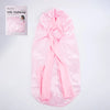 Satin-Lined Wide Shower Cap with Adjustable Fit