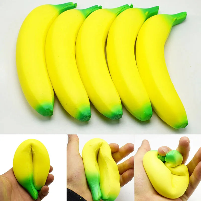 Jumbo Slow-Rise Banana Stress Relief Toy