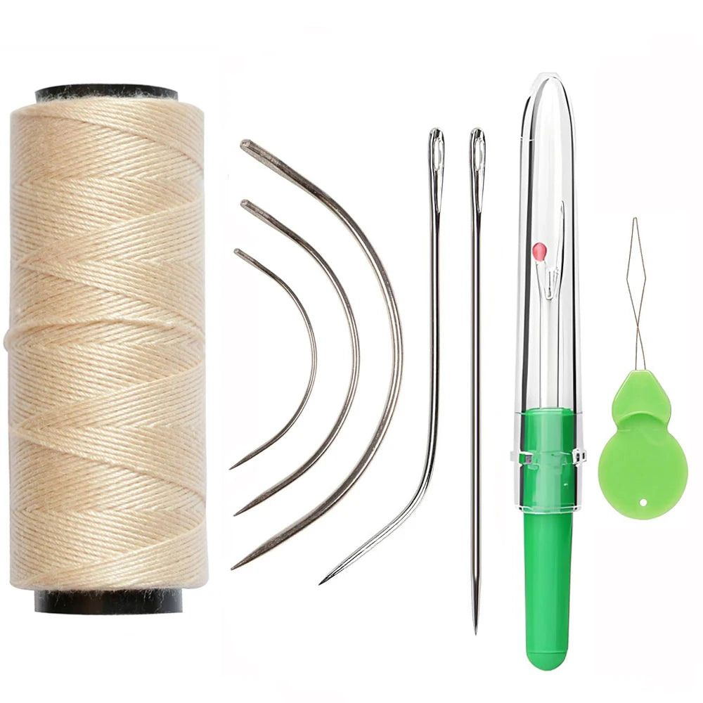 Sewing Thread Set for Wig Making & Hair Extensions (5 Natural Shades)