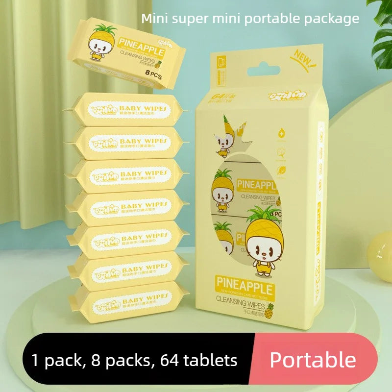 Mini Disposable Hand & Mouth Wipes - Portable Travel Pack
