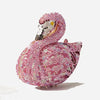 Swan Shaped Crystal Evening Clutch with Rhinestone Accents