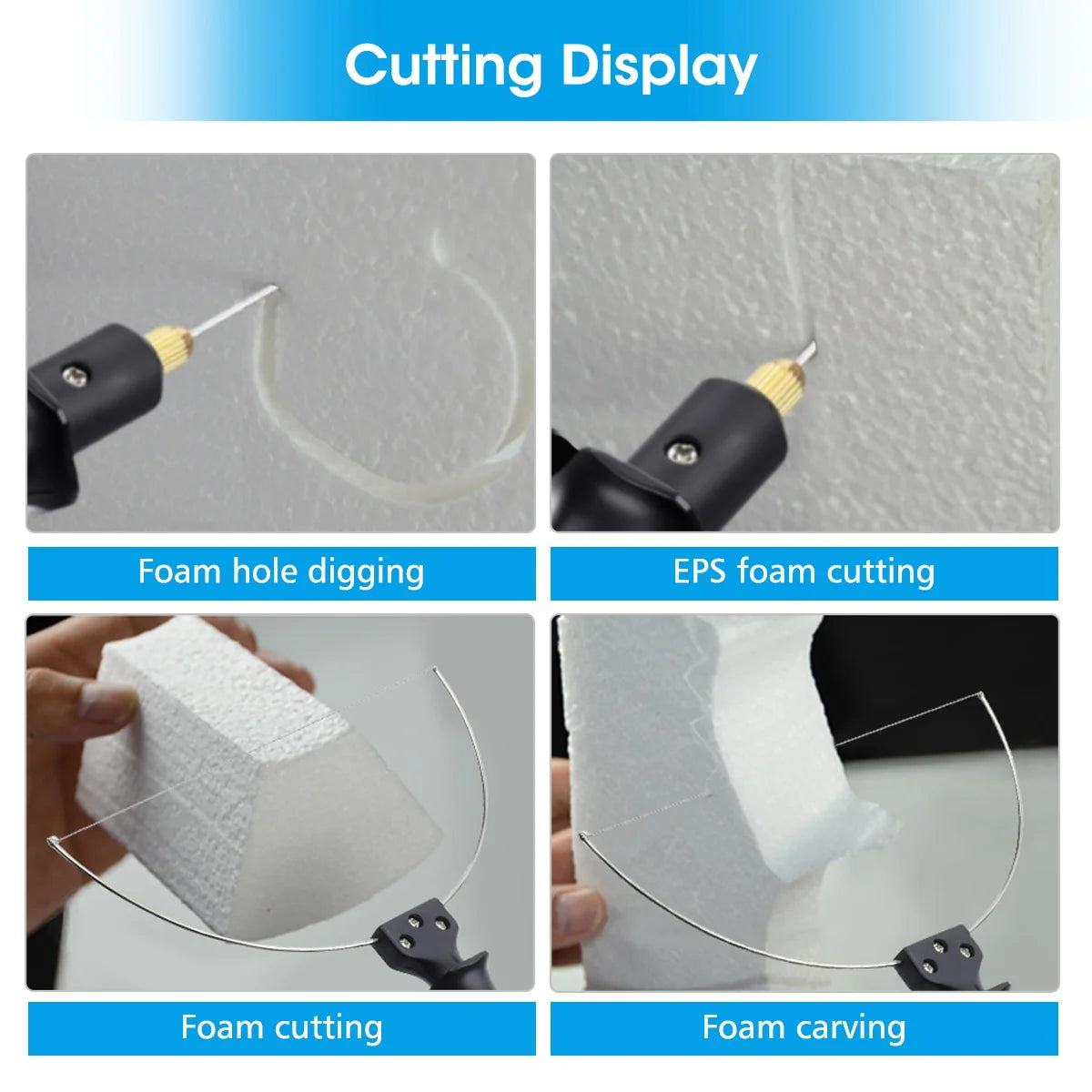 3-in-1 Electric Styrofoam Cutting Tool Kit with Adjustable Temperature