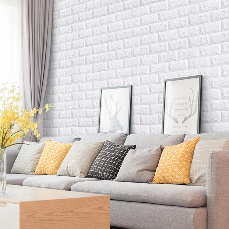 3D Foam Brick Wall Decals