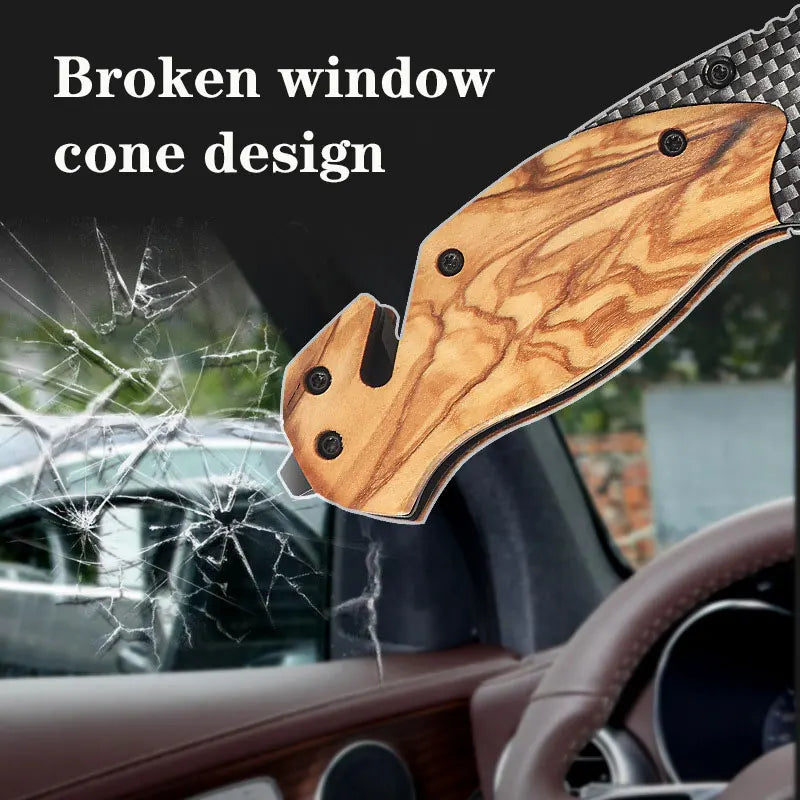 Cuchillo Plegable de Bolsillo de Acero Inoxidable Compacto