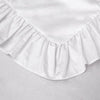Ruffled Cotton Pillowcase with Elegant Ruffle Trim