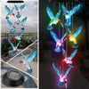 Solar-Powered Hummingbird Wind Chime Light