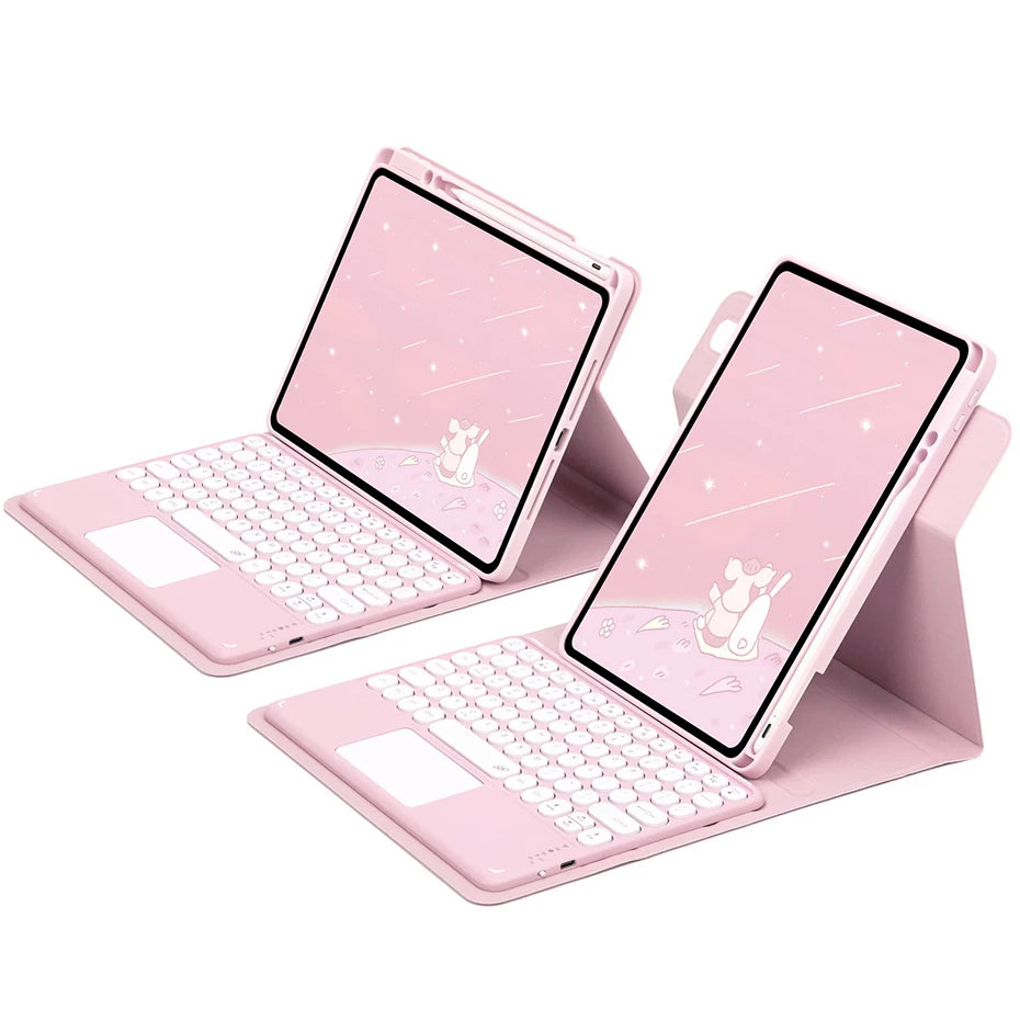 360° Rotating Keyboard Case for iPad with Magnetic Stand