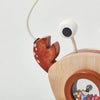 Montessori Wooden Crab Pull Toy with Bead Maze and Life Skills Activities