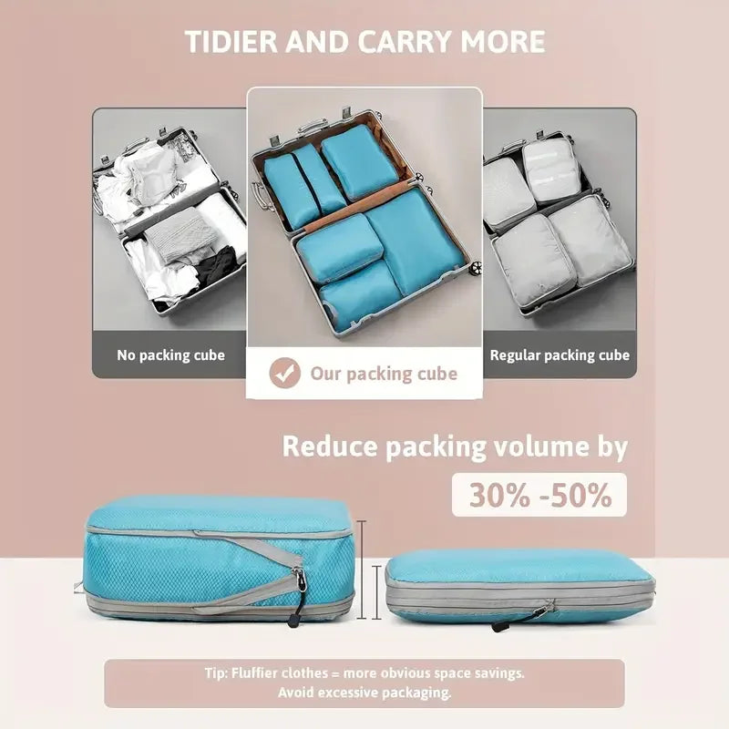 Set de Cubes de Compression pour Voyage