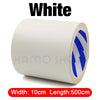 White roll of self-adhesive PU leather repair patch with dimensions 10cm width and 500cm length