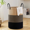 Woven Cotton Rope Storage Basket with Handles