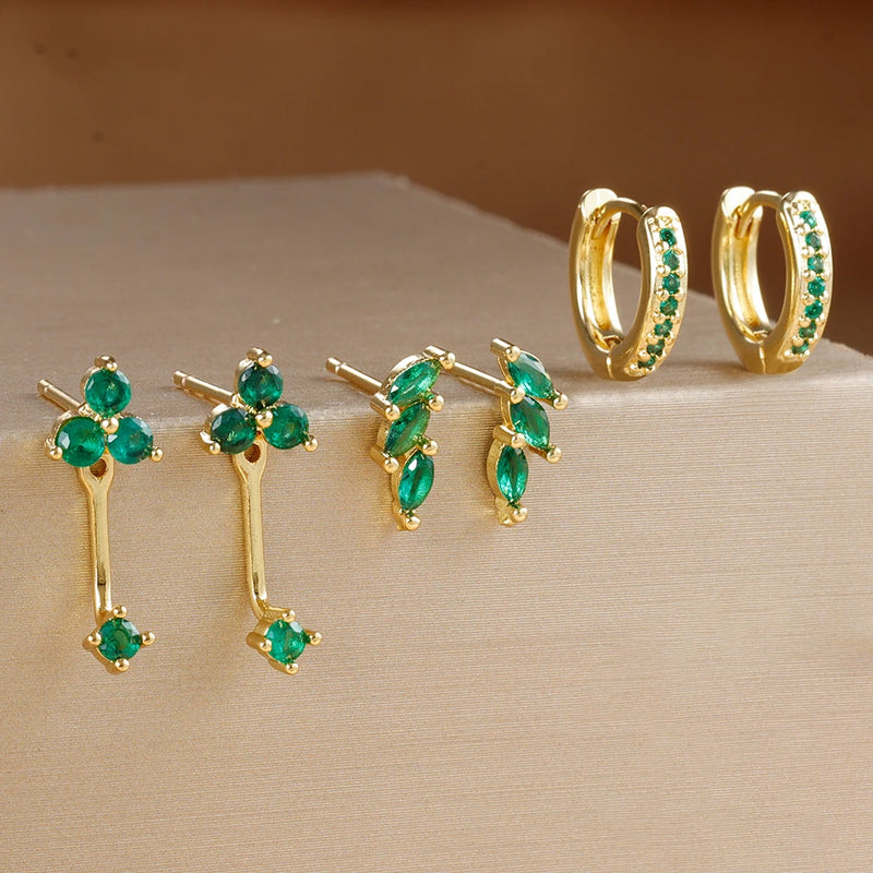 Dainty Square Hoop Earrings Set