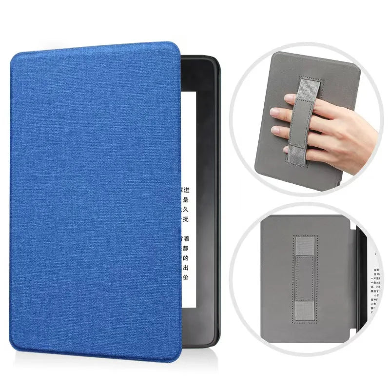 Premium Leather Case for Kindle Paperwhite (2024) with Hand Strap & Auto Sleep/Wake