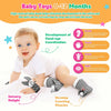 A baby toy set for 0-12 months featuring high contrast books, rattles, and finders to stimulate development.