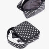 Black Rivet Shoulder Bag with Motorcycle Edge