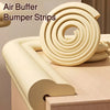 Beige Airbuffer-Stoßstangenrollen als Kindersicherungen für Tischcorners