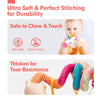 Soft Car Seat & Stroller Toy Set with Mirror, Crinkle, and Squeaky Sounds
