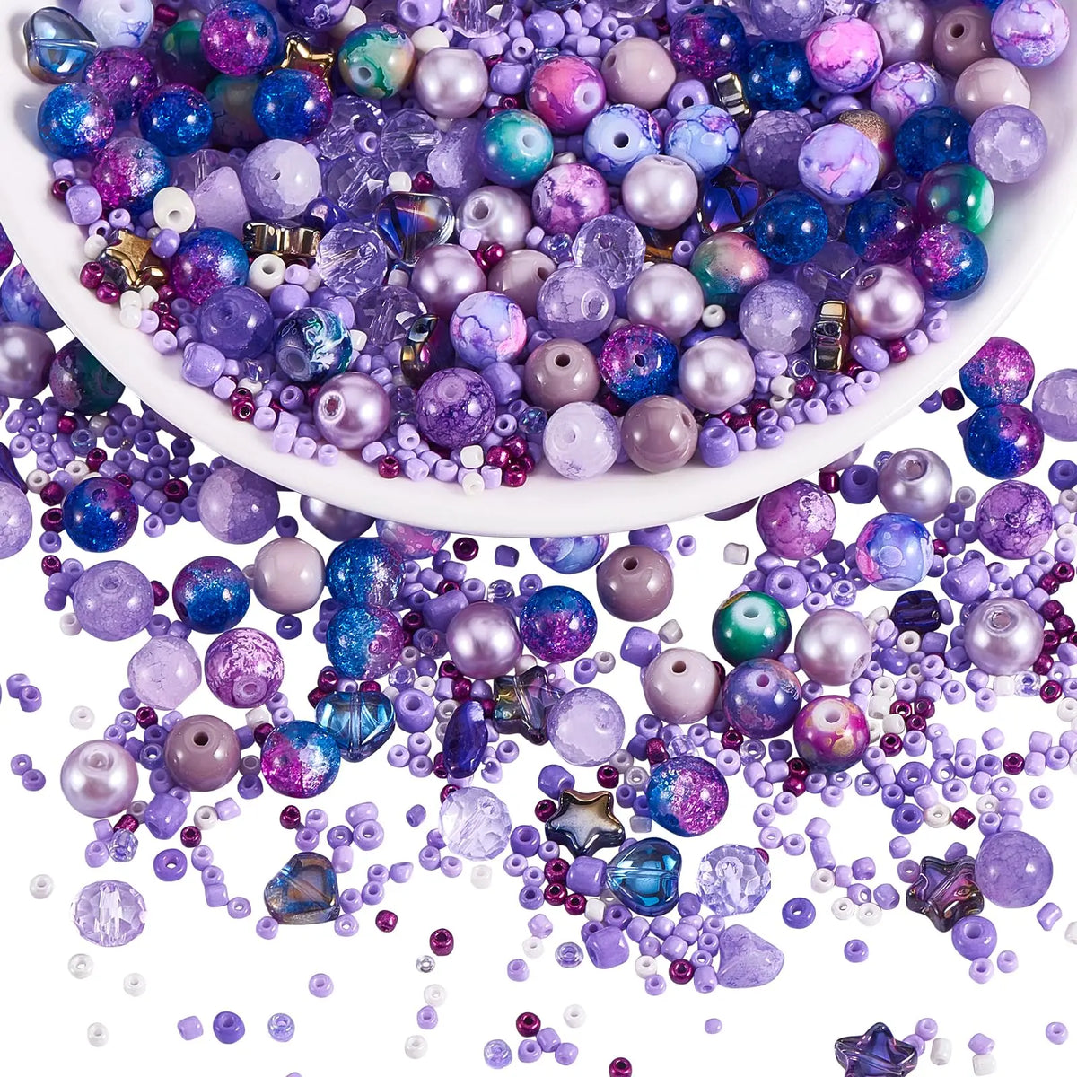 Mixed Size Green Czech Glass Seed Beads for Jewelry Making