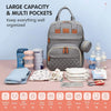 3-in-1 Diaper Bag Backpack with Foldable Changing Mat