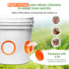 DIY Gravity Chicken Feeder Kit with Rain Cover