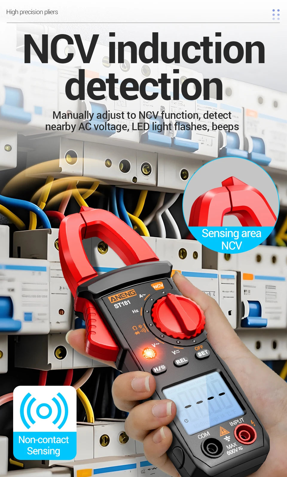 Digital Clamp Meter and Voltage Tester Kit