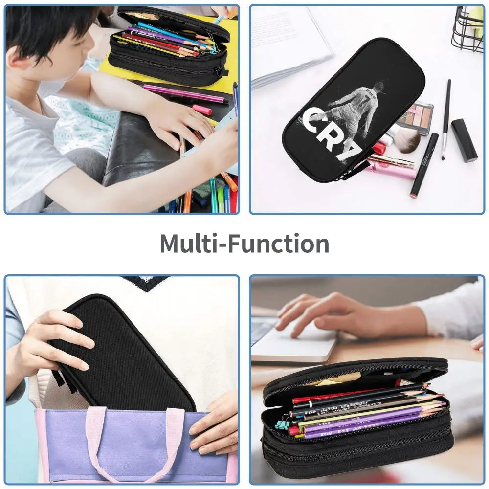 Soccer Star Pen Case – Large-Capacity Pencil Pouch