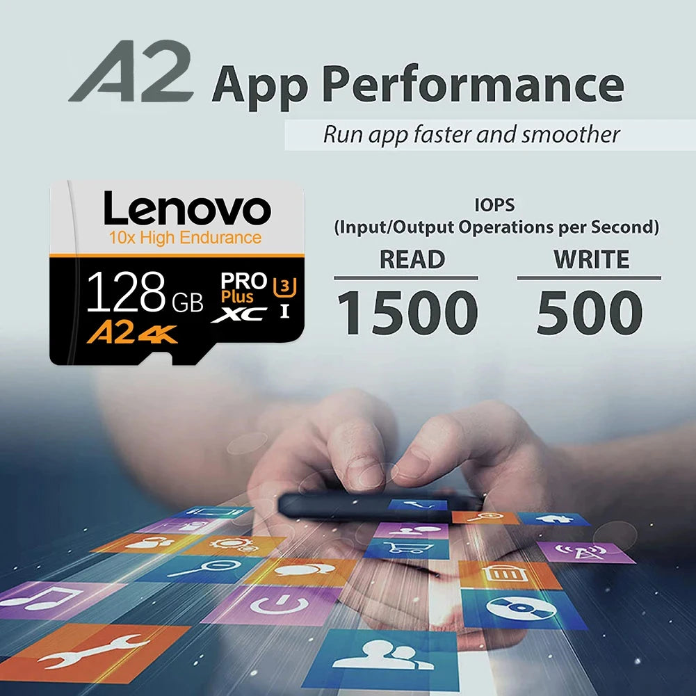 High-Speed MicroSD Memory Card with SD Adapter