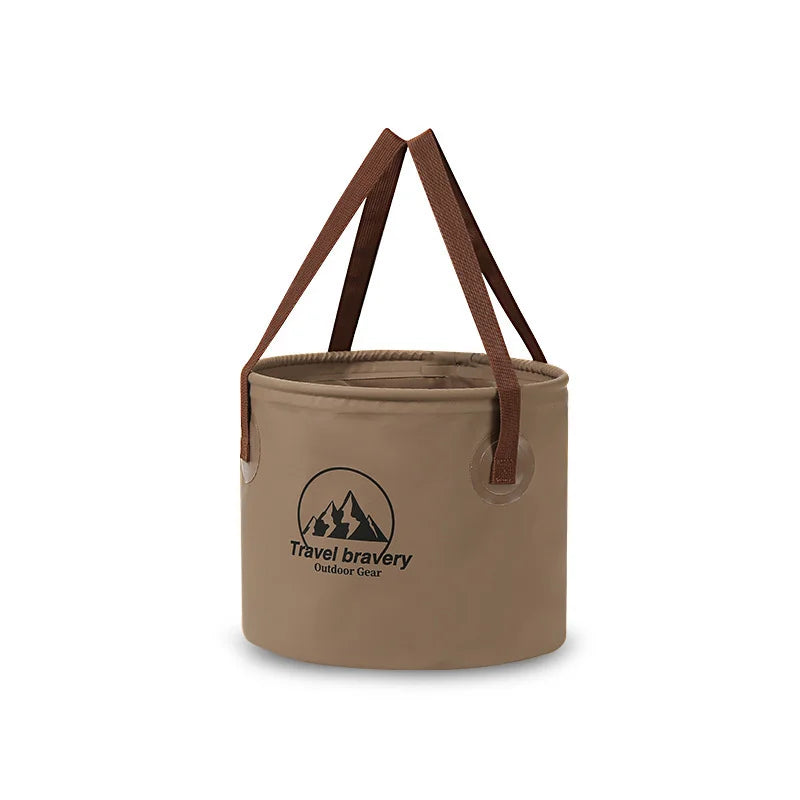 Portable Foldable PVC Storage Bucket for Camping and Cleaning