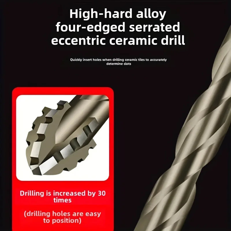 7-Piece Carbide Tile & Glass Drill Bit Set