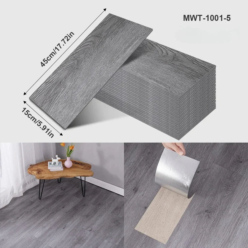 3D Self-Adhesive Wood Grain Wall Stickers