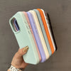 Candy Color Lychee Pattern Soft Silicone Phone Case