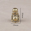 Vintage Brass Maitreya Buddha Desk Ornament