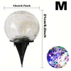 Solar-Powered Cracked Glass Globe Light