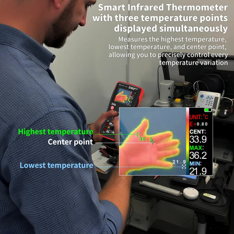 2-in-1 Thermal Imager and Multimeter for Electrical Diagnostics