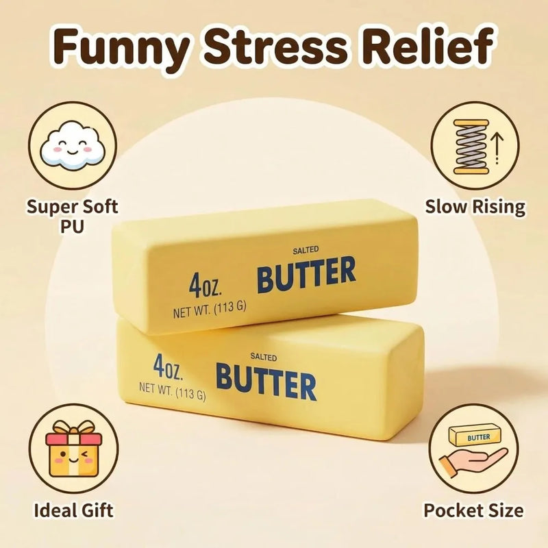 Slow-Rebound Butter Stress Squeeze Toy