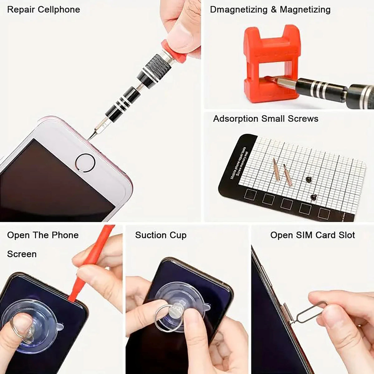 Precision Screwdriver Kit with 115 Interchangeable Bits