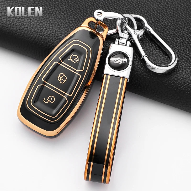 Silicone Car Key Fob Cover for Ford Focus, Mondeo, Fiesta, Kuga, and More