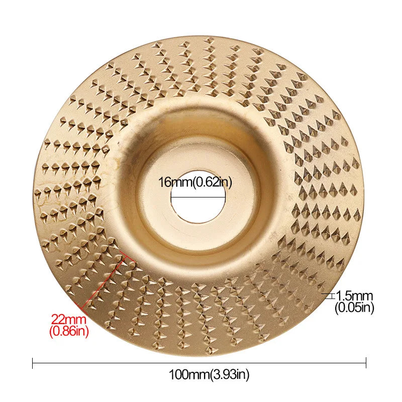 4-Inch Woodworking Sanding Shaping Disc for Angle Grinder