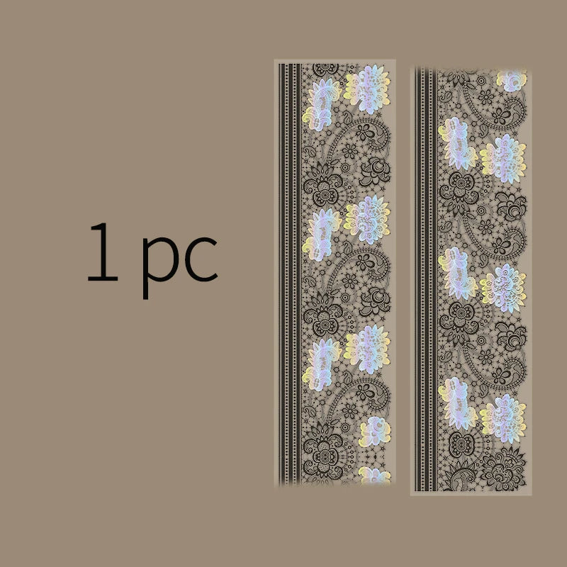 Silver Foil Decorative Lace Tape for Journaling & Scrapbooking