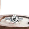 Lab-Created Moissanite Diamond Ring
