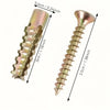Iron Sawtooth Gecko Expansion Screws for Drywall (50-Pack)