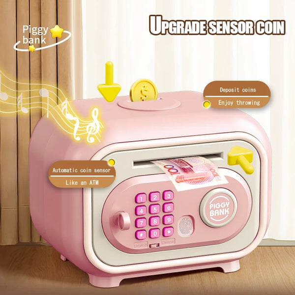 Smart Fingerprint Piggy Bank for Kids