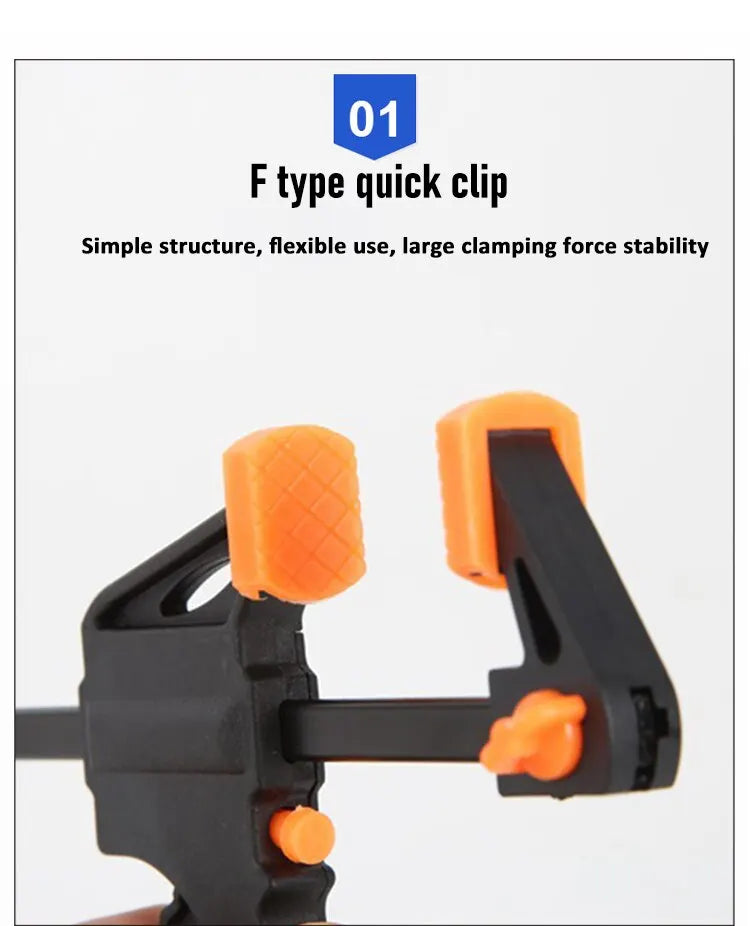 4-Inch Quick-Release Woodworking Bar Clamps (Set of 2 or 5)