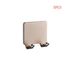Five pieces of aluminum wall-mounted adhesive razor holders.