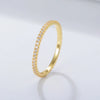 Colorful CZ Stackable Ring with 14k Gold Plating